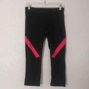 Leggings Black and pink capri pants women's size S